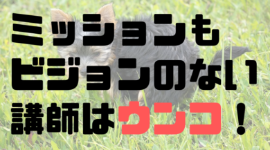 ビジョンとミッションがないなら研修とか講演は引き受けない方がいい シンカクションリサーチ